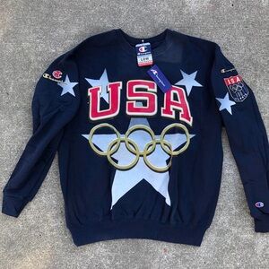 Deadstock Champion vintage  1990s Olympics crewneck sweatshirt